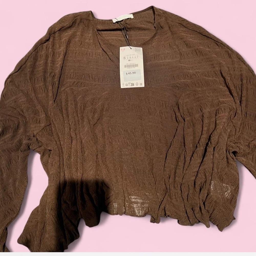Zara Brown Women's Top